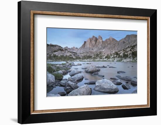 Mount Bonneville and Little Bonneville Lake. Bridger Wilderness, Wind River Range, Wyoming.-Alan Majchrowicz-Framed Photographic Print