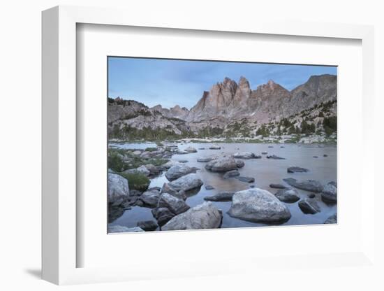 Mount Bonneville and Little Bonneville Lake. Bridger Wilderness, Wind River Range, Wyoming.-Alan Majchrowicz-Framed Photographic Print