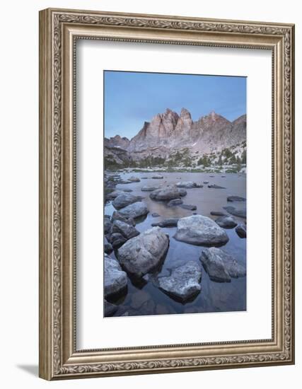 Mount Bonneville and Little Bonneville Lake. Bridger Wilderness, Wind River Range, Wyoming.-Alan Majchrowicz-Framed Photographic Print