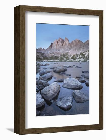 Mount Bonneville and Little Bonneville Lake. Bridger Wilderness, Wind River Range, Wyoming.-Alan Majchrowicz-Framed Photographic Print