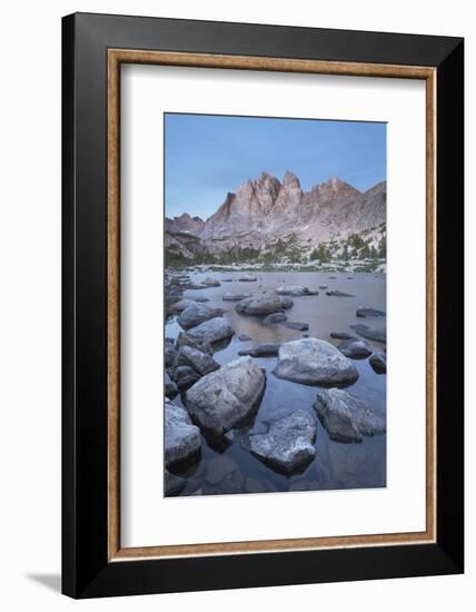 Mount Bonneville and Little Bonneville Lake. Bridger Wilderness, Wind River Range, Wyoming.-Alan Majchrowicz-Framed Photographic Print