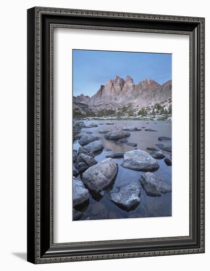 Mount Bonneville and Little Bonneville Lake. Bridger Wilderness, Wind River Range, Wyoming.-Alan Majchrowicz-Framed Photographic Print