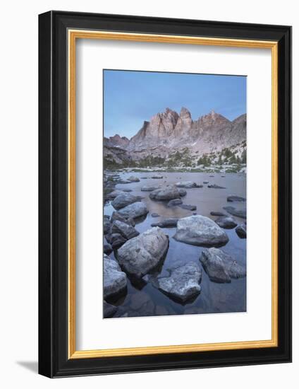 Mount Bonneville and Little Bonneville Lake. Bridger Wilderness, Wind River Range, Wyoming.-Alan Majchrowicz-Framed Photographic Print