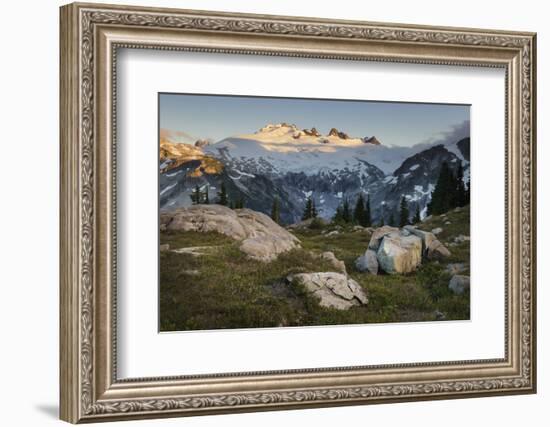 Mount Challenger elevation: 8236 feet / 2510 meter, North Cascades National Park-Alan Majchrowicz-Framed Photographic Print