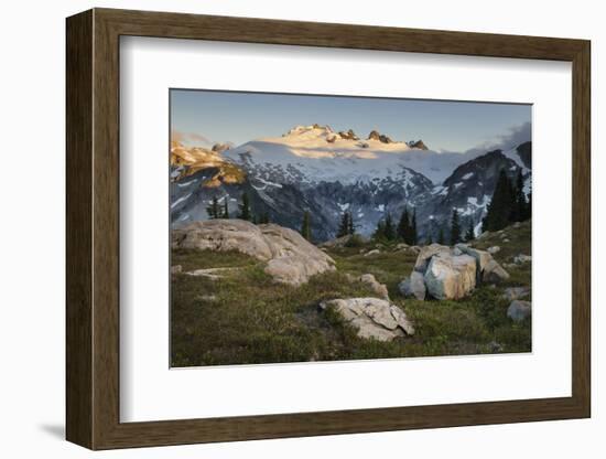 Mount Challenger elevation: 8236 feet / 2510 meter, North Cascades National Park-Alan Majchrowicz-Framed Photographic Print