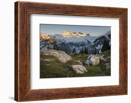 Mount Challenger elevation: 8236 feet / 2510 meter, North Cascades National Park-Alan Majchrowicz-Framed Photographic Print