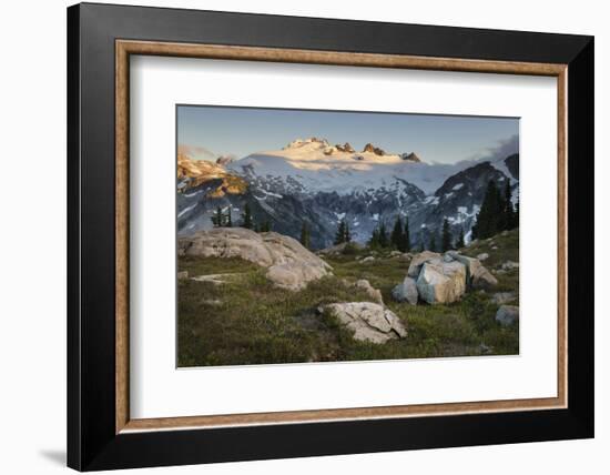 Mount Challenger elevation: 8236 feet / 2510 meter, North Cascades National Park-Alan Majchrowicz-Framed Photographic Print