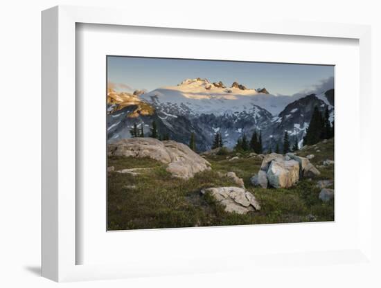 Mount Challenger elevation: 8236 feet / 2510 meter, North Cascades National Park-Alan Majchrowicz-Framed Photographic Print