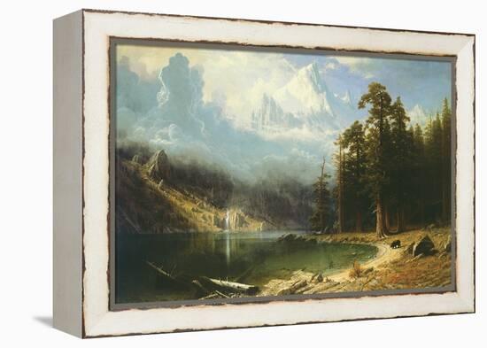 Mount Corcoran-Albert Bierstadt-Framed Stretched Canvas