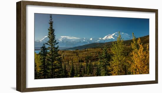 Mount Denali, previously known as McKinley from Wonder Lake, Denali National Park, Alaska-null-Framed Photographic Print