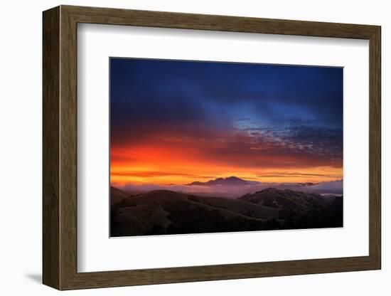 Mount Diablo Sunrise magic, East bay Hills, San Francisco-Vincent James-Framed Photographic Print