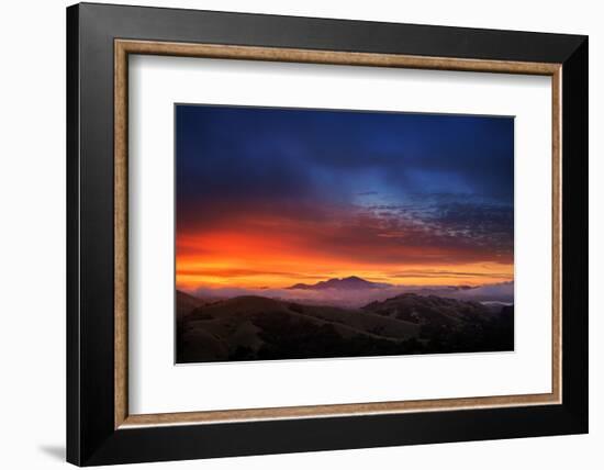 Mount Diablo Sunrise magic, East bay Hills, San Francisco-Vincent James-Framed Photographic Print