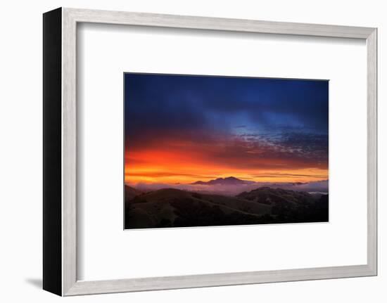 Mount Diablo Sunrise magic, East bay Hills, San Francisco-Vincent James-Framed Photographic Print