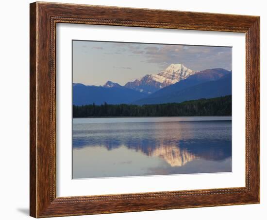 Mount Edith Cavell Reflected in Pyramid Lake, Early Morning, Jasper National Park, UNESCO World Her-Martin Child-Framed Photographic Print