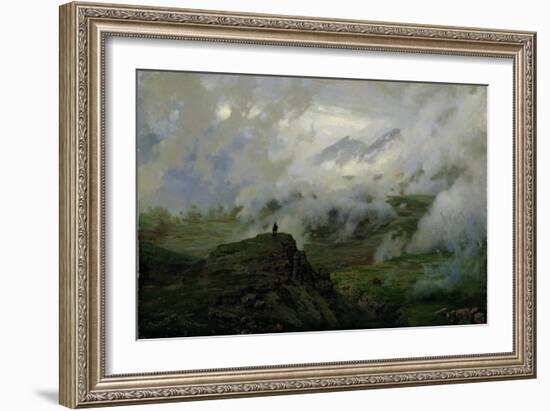 Mount El'Brus, Russia, 1894-Nikolai Aleksandrovich Yaroshenko-Framed Giclee Print