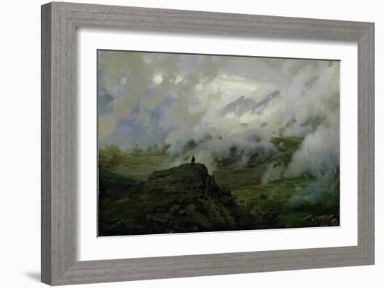 Mount El'Brus, Russia, 1894-Nikolai Aleksandrovich Yaroshenko-Framed Giclee Print