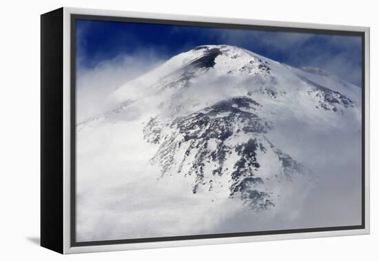 Mount Elbrus, the Highest Mountain in Europe (5,642M) Surrounded by Clouds, Caucasus, Russia-Schandy-Framed Premier Image Canvas