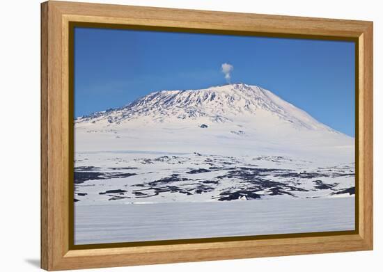 Mount Erebus, Antarctica. Panoramic Composite-Janet Muir-Framed Premier Image Canvas