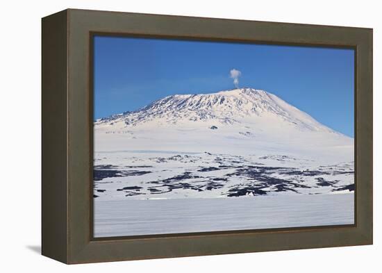 Mount Erebus, Antarctica. Panoramic Composite-Janet Muir-Framed Premier Image Canvas