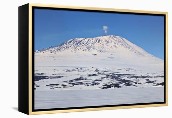 Mount Erebus, Antarctica. Panoramic Composite-Janet Muir-Framed Premier Image Canvas