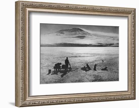 'Mount Erebus Showing Signs of Activity', c1910, (1928)-Herbert Ponting-Framed Photographic Print