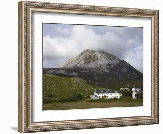 Mount Errigal and Dunlewy Village, County Donegal, Ulster, Republic of Ireland, Europe-Richard Cummins-Framed Photographic Print