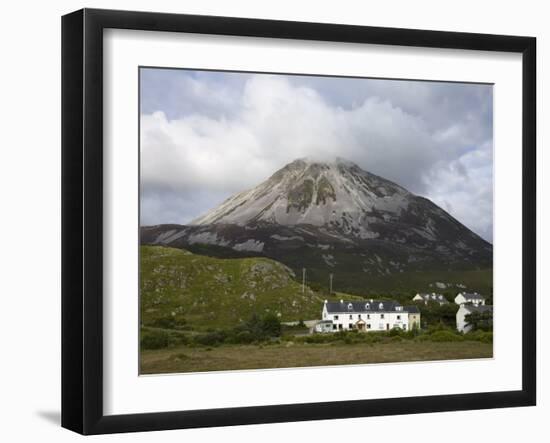 Mount Errigal and Dunlewy Village, County Donegal, Ulster, Republic of Ireland, Europe-Richard Cummins-Framed Photographic Print