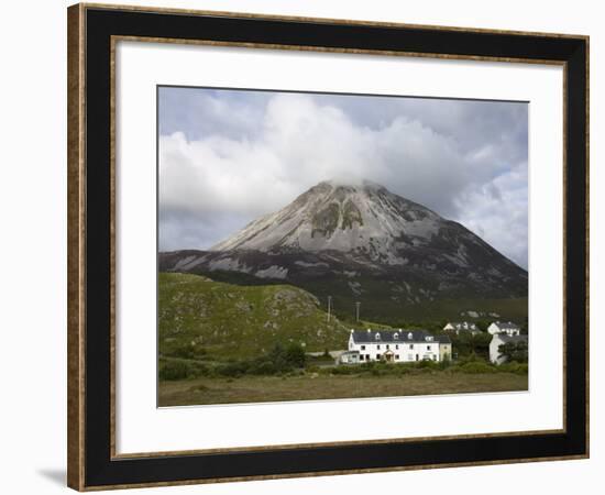 Mount Errigal and Dunlewy Village, County Donegal, Ulster, Republic of Ireland, Europe-Richard Cummins-Framed Photographic Print