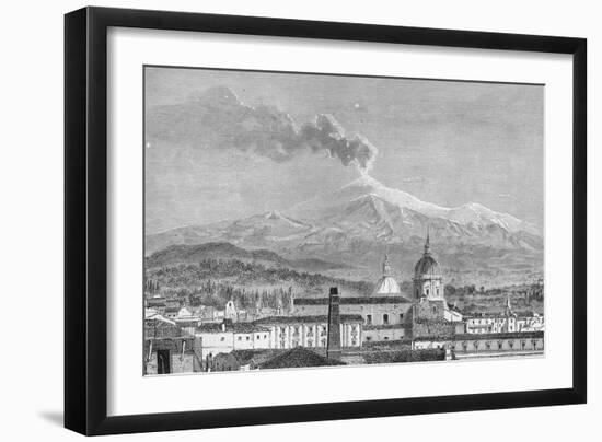 Mount Etna, from Catania-German School-Framed Giclee Print