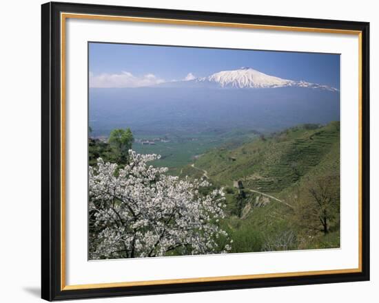 Mount Etna, Island of Sicily, Italy, Mediterranean-N A Callow-Framed Photographic Print