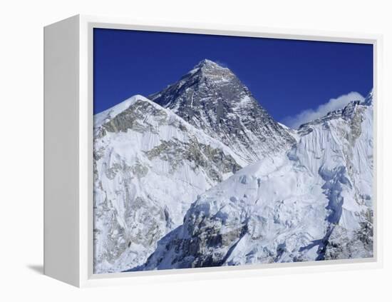 Mount Everest from Kala Pata, Himalayas, Nepal, Asia-David Poole-Framed Premier Image Canvas