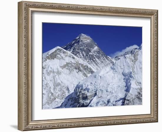 Mount Everest from Kala Pata, Himalayas, Nepal, Asia-David Poole-Framed Photographic Print