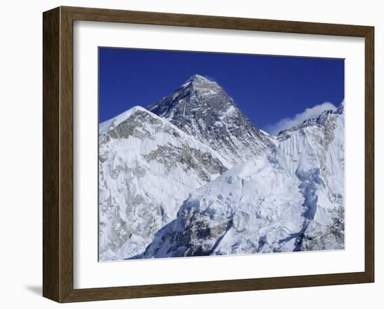 Mount Everest from Kala Pata, Himalayas, Nepal, Asia-David Poole-Framed Photographic Print