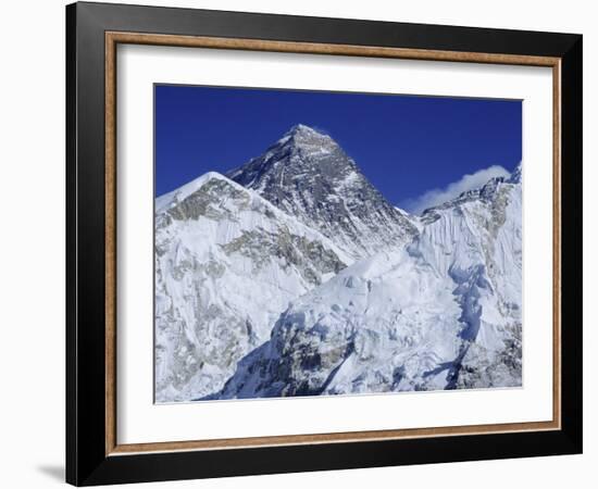 Mount Everest from Kala Pata, Himalayas, Nepal, Asia-David Poole-Framed Photographic Print