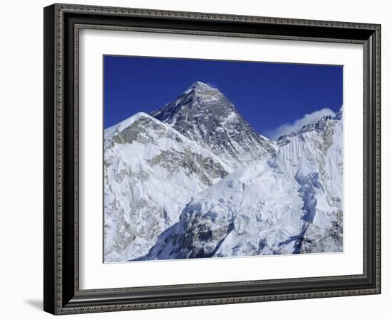 Mount Everest from Kala Pata, Himalayas, Nepal, Asia-David Poole-Framed Photographic Print