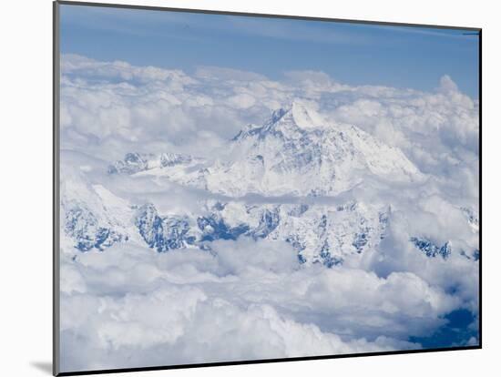 Mount Everest, Himalayas, Border Nepal and Tibet, China-Ethel Davies-Mounted Photographic Print