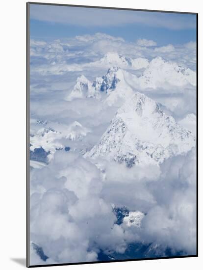 Mount Everest, Himalayas, Border Nepal and Tibet, China-Ethel Davies-Mounted Photographic Print