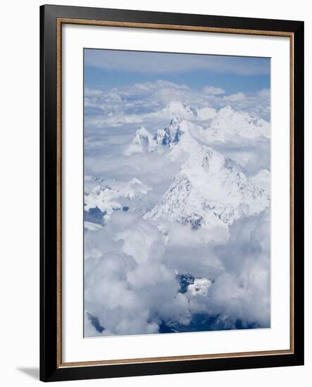 Mount Everest, Himalayas, Border Nepal and Tibet, China-Ethel Davies-Framed Photographic Print