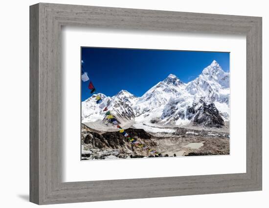 Mount Everest Mountains Landscape-blas-Framed Photographic Print