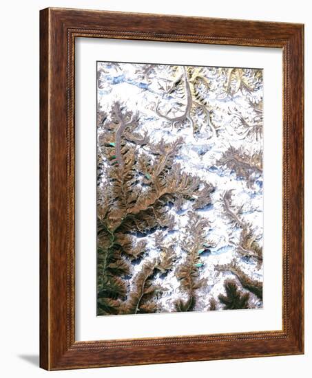 Mount Everest, Satellite Image-PLANETOBSERVER-Framed Photographic Print