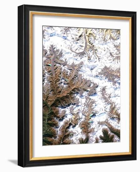 Mount Everest, Satellite Image-PLANETOBSERVER-Framed Photographic Print