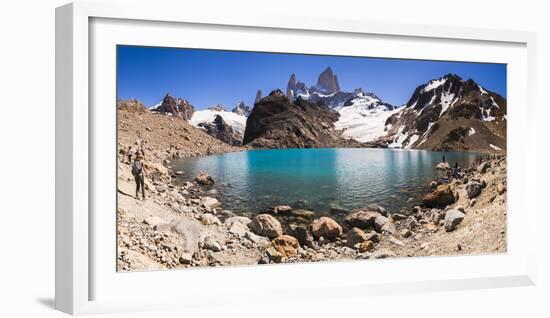 Mount Fitz Roy (Cerro Chalten) Rising from Lago De Los Tres (Laguna De Los Tres), Argentina-Matthew Williams-Ellis-Framed Photographic Print