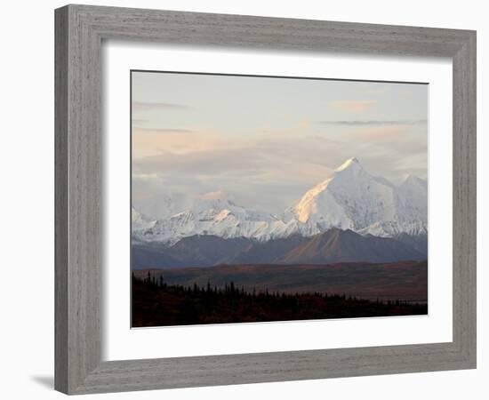 Mount Foraker in the Fall, Denali National Park and Preserve, Alaska, USA-James Hager-Framed Photographic Print