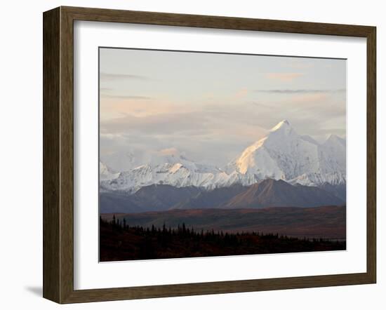 Mount Foraker in the Fall, Denali National Park and Preserve, Alaska, USA-James Hager-Framed Photographic Print