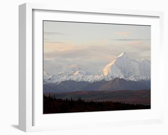 Mount Foraker in the Fall, Denali National Park and Preserve, Alaska, USA-James Hager-Framed Photographic Print