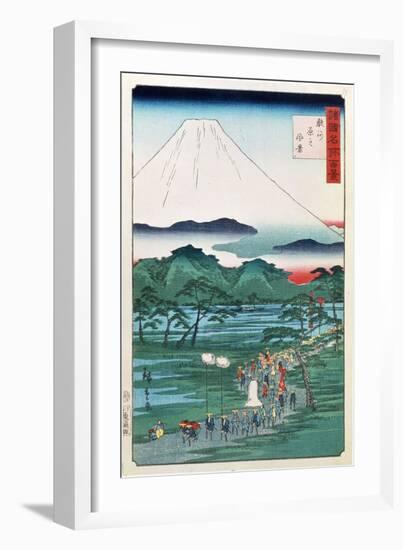 Mount Fuji from the Province of Hara in Suruga, 1860-null-Framed Giclee Print