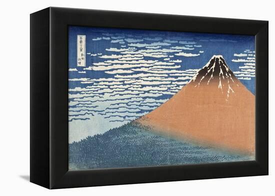 Mount Fuji in Clear Weather (also known as Red Fuji), c.1830-Katsushika Hokusai-Framed Premier Image Canvas