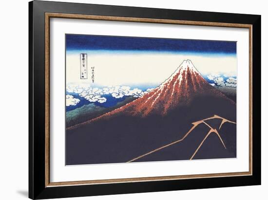 Mount Fuji in Summer-Katsushika Hokusai-Framed Art Print