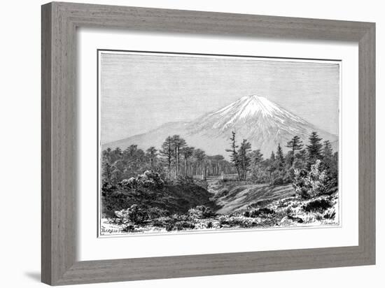 Mount Fuji, Japan, 1895-Charles Barbant-Framed Giclee Print