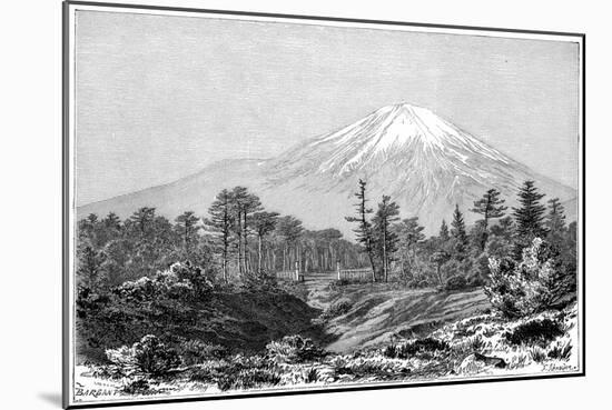 Mount Fuji, Japan, 1895-Charles Barbant-Mounted Giclee Print